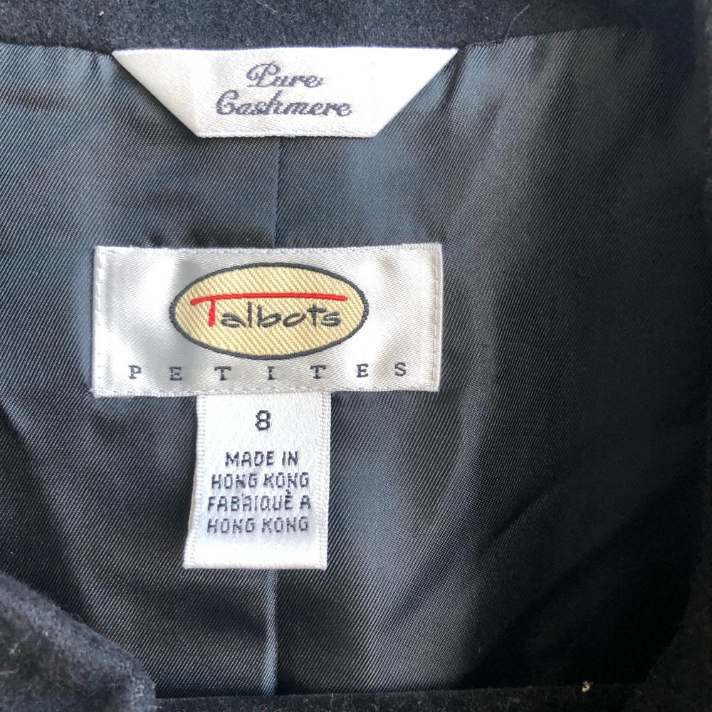 Talbots Woman’s Pure Cashmere Jacket Size Petite Size 8 Black - Picture 2 of 6